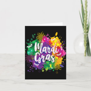 Big Easy Vibes Mardi Gras Fat Tuesday New Orleans Karte