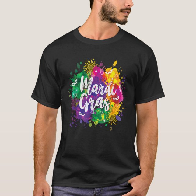 Big Easy Vibes Mardi Gras Fat Tuesday New Orleans  T-Shirt (Vorderseite)