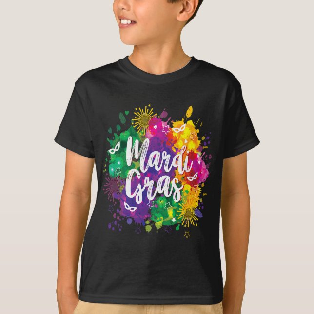 Big Easy Vibes Mardi Gras Fat Tuesday New Orleans  T-Shirt (Vorderseite)