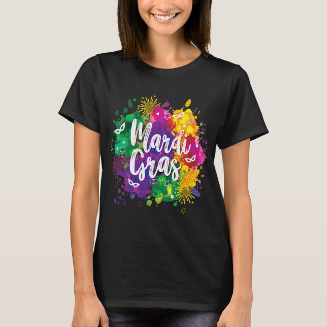 Big Easy Vibes Mardi Gras Fat Tuesday New Orleans  T-Shirt (Vorderseite)