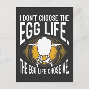 Big Egg Smoker Funny GRILLEN Rauchen Postkarte
