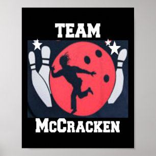 Big Ern Mccracken Funny King Button Bowling T Shir Poster