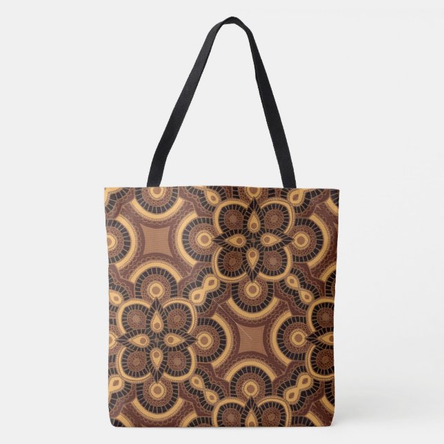 Big Ethnic Geometric Tote Bag (Vorderseite)