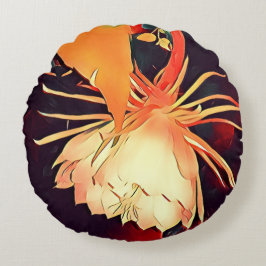 Big Exotic Himalayan Bramha Lotus Floral Divine Rundes Kissen