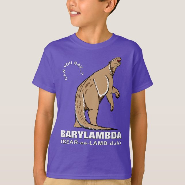 Big Extinct Names (#2): Barylambda T-Shirt (Vorderseite)