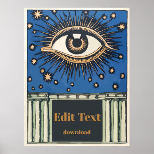 Big Eye, Text bearbeiten, Poster