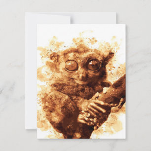 Big Eyes Monkey Coffee Art_633c3e6ae98b6de43e0a6dc Einladung