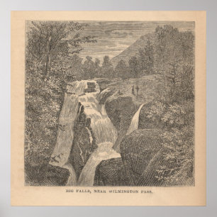 Big Falls, in der Nähe des Wilmington Pass Poster