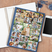 Big Family Foto Collage 31 Picture Blue