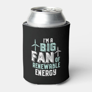 Big Fan of Renewable Energy Funny Wind Power Puns Dosenkühler