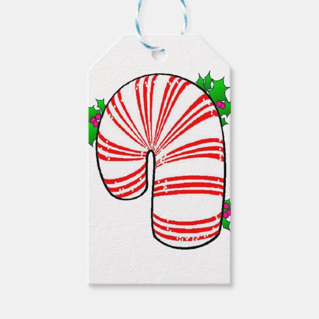 Big Fat Candy Cane Geschenkanhänger (Vorderseite)