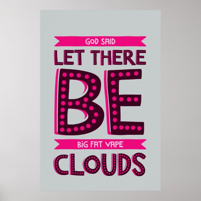 Big Fat Clouds Premium Poster (Vorne)