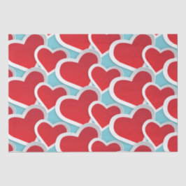 Big Fat Hört in einem sich wiederholenden Muster Seidenpapier