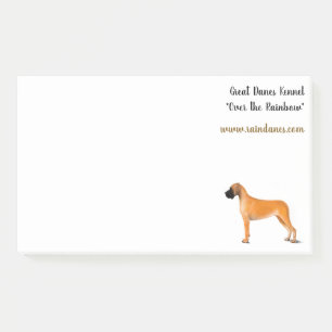 Big Fawn Great Dane Block Post-it Klebezettel