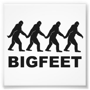 Big Feet Bigfoot Fotodruck