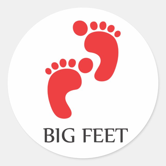 Big Feet Sticker (Vorderseite)