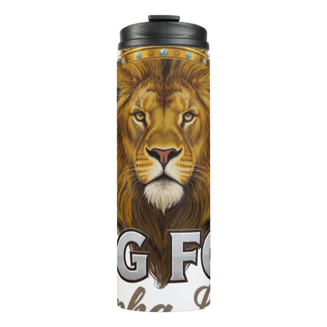 BIG FEIND Alpha Löwenkönig der Wildnis Thermosbecher (Vorderseite)