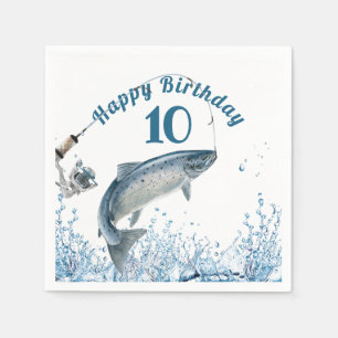 Big Fish in Water 10. Geburtstagsparty Napkins Serviette
