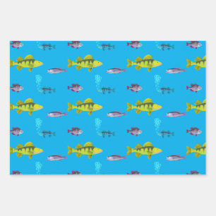 Big Fish, Little Fish Wrapping Paper Geschenkpapier Set