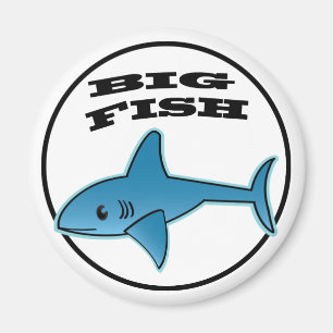 Big Fish - Standard, 2¼ Zoll Rundmagnet  Magnet