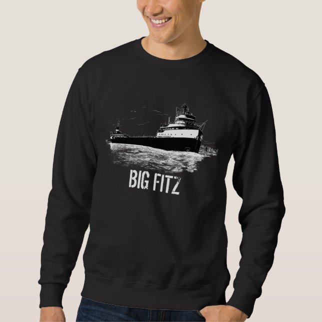 "BIG FITZ" ~ Der berühmte Edmund Fitzgerald Sweatshirt (Vorderseite)