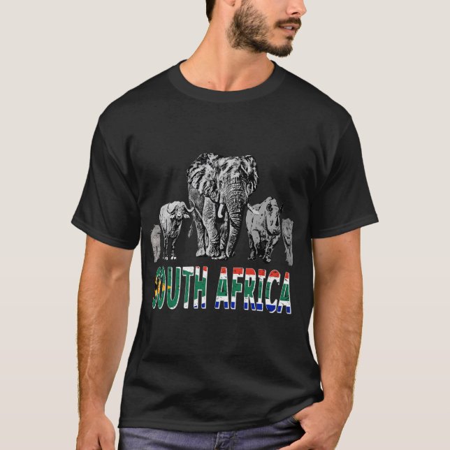 Big Five South African Pride T-Shirt (Vorderseite)