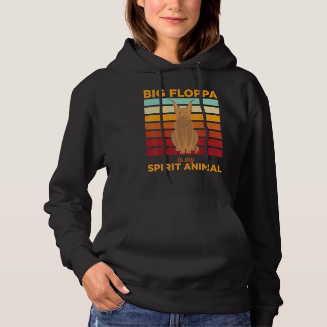 Big Floppa Caracal Cat Meme Big Floppa Is My Spiri Hoodie (Vorderseite)