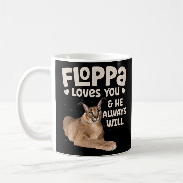 Big Floppa Caracal Cat Meme Floppa Lieben You He A Kaffeetasse (Links)