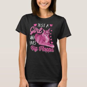 Big Floppa Caracal Cat Meme Girl Liebe Big Fla T-Shirt