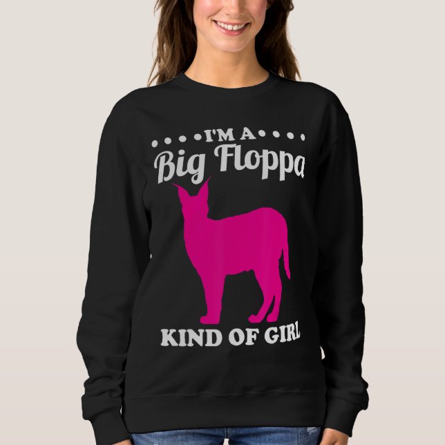 Big Floppa Caracal Cat Meme I'm A Big Floppa Kind  Sweatshirt (Vorderseite)