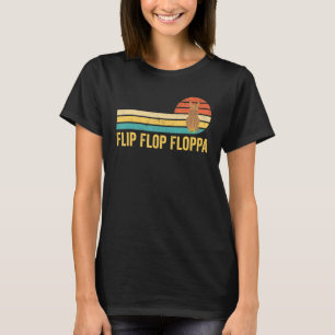 Big Floppa Caracal Cat Meme Retro Gedreht Flop Flo T-Shirt