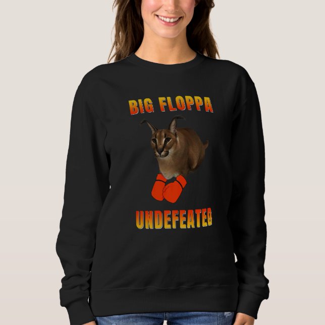 Big Floppa Champion Meme Cat Sweatshirt (Vorderseite)
