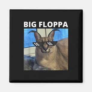 Big Floppa Meme Cat Magnet