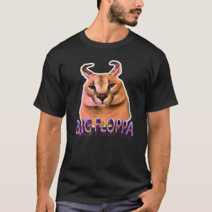 Big Floppa Meme Cat T-Shirt