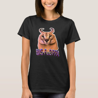 Big Floppa Meme Cat T-Shirt