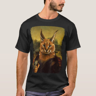 Big Floppa Meme  Karakal Retro Vintage Katze mit S T-Shirt
