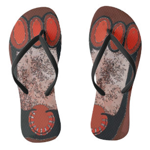 Big Foot Abstrakt Flip Flops
