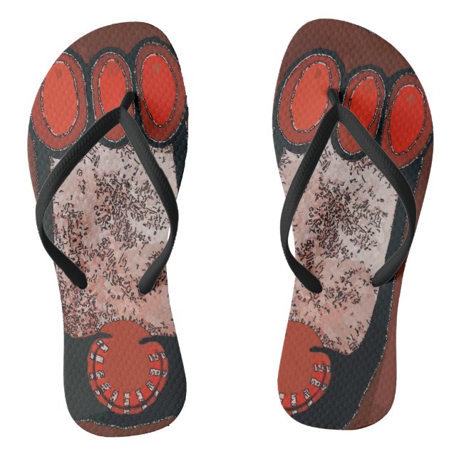 Big Foot Abstrakt Flip Flops (Fußbett)