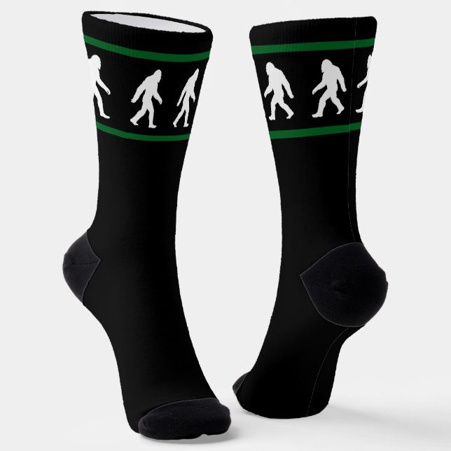 Big Foot geht cool Sasquatch-Gläubiger Socken (Gewinkelt)