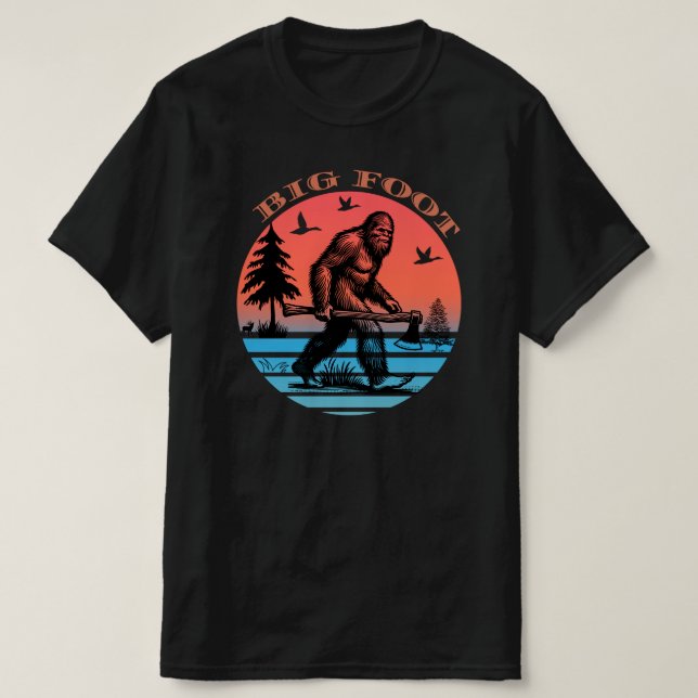 Big foot Graffiti Style Street Art Classic T - Shi T-Shirt (Design vorne)