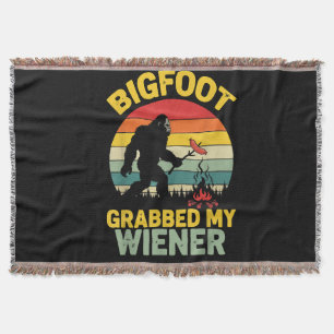Big Foot hat meinen Wiener gepackt Lustiger Sasqua Decke