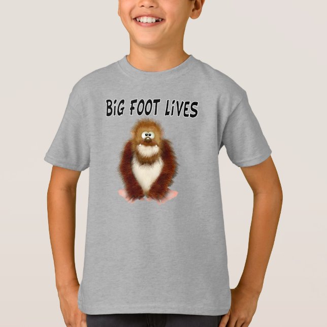 Big foot Lives T - Shirt (Vorderseite)