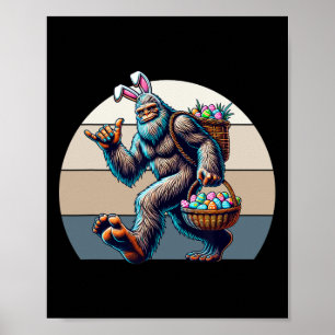 Big Foot mit sonnigen Ohren, die einen Bysket aus  Poster