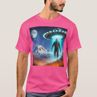 Big Foot on Mountain Rainier wird von Uf angehoben T-Shirt