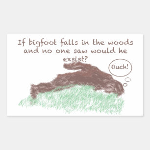 Big Foot Rechteckiger Aufkleber
