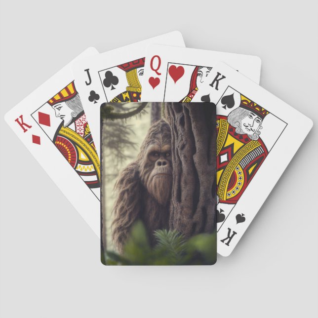 Big Foot/Sasquatch Spielkarten (Rückseite)