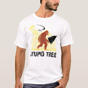 Big Foot Stupid Tree Disk Golf Cooles Design für M T-Shirt