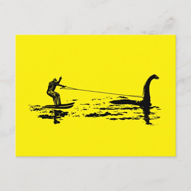 Big Foot und Nessie Postkarte (Vorderseite)
