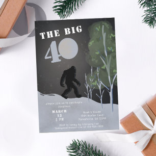 Big Foot Wild Adventure 40. Geburtstag Einladung