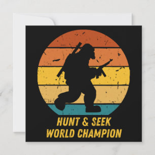 Big Foot Will nicht, sich zu verstecken und noch m Einladung